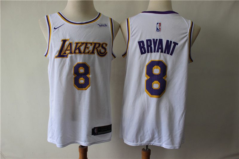 Men Los Angeles Lakers #8 Bryant White Game Nike NBA Jerseys->->NBA Jersey